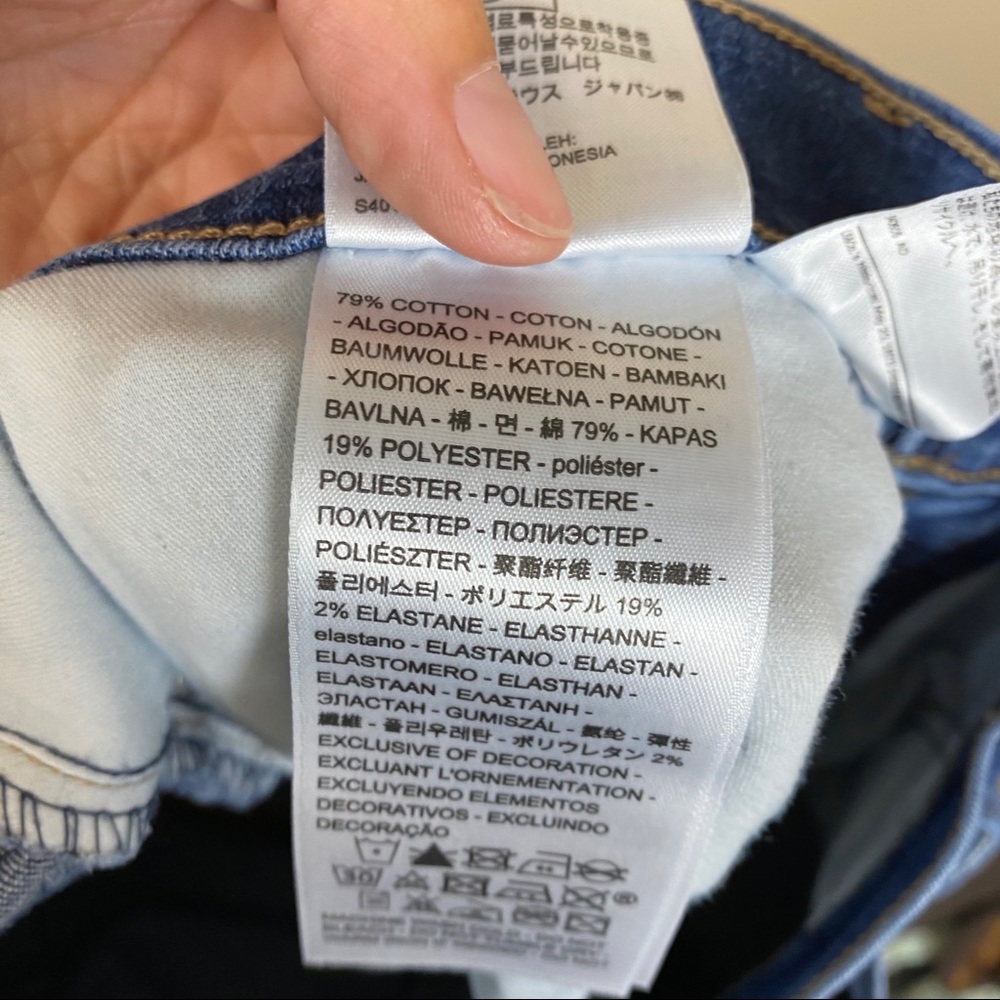 Levi’s 311 shaping skinny studded denim jeans 32 - Picture 6 of 6